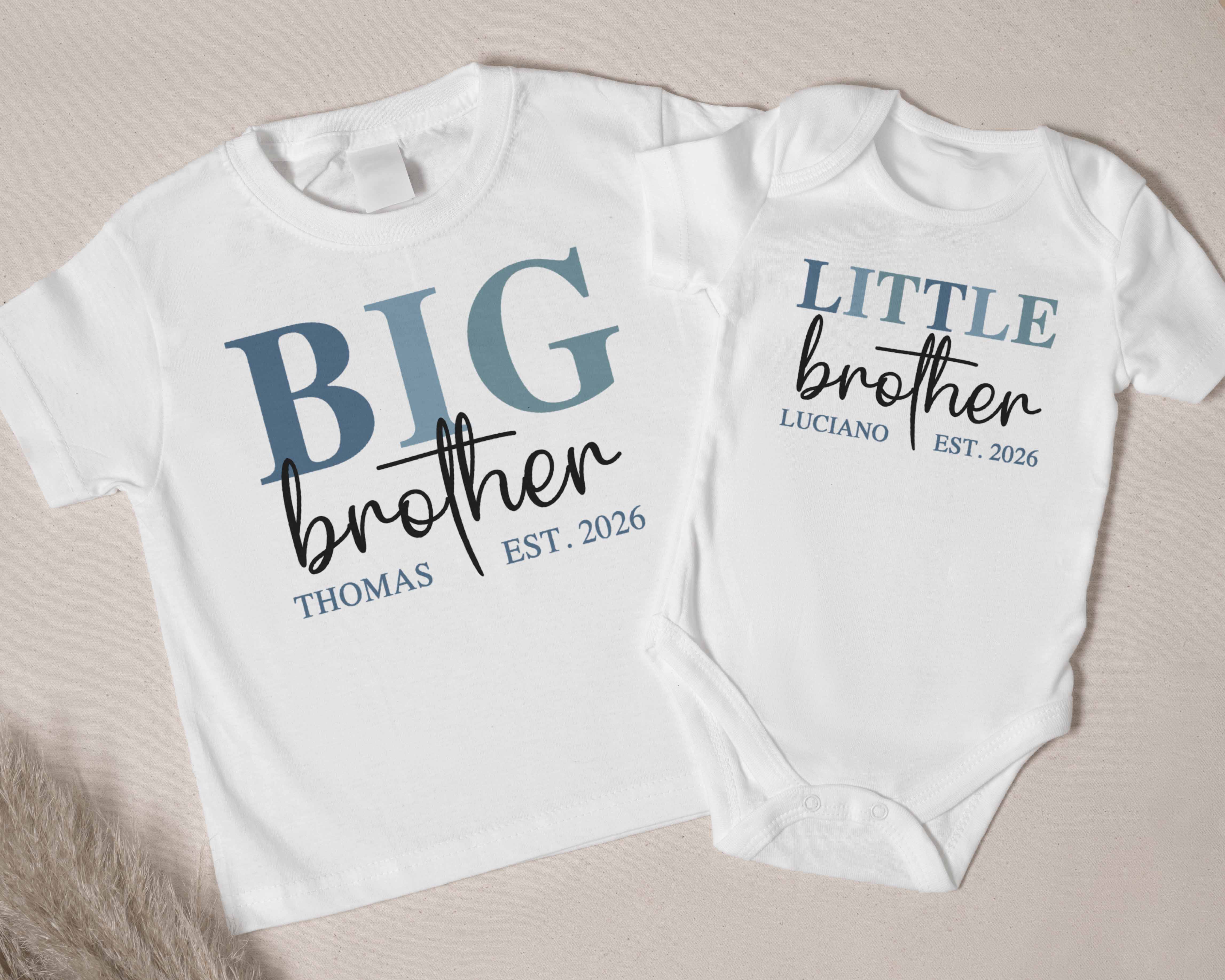 Big Brother & Little Brother Matching Outfit - Sibling Shirts