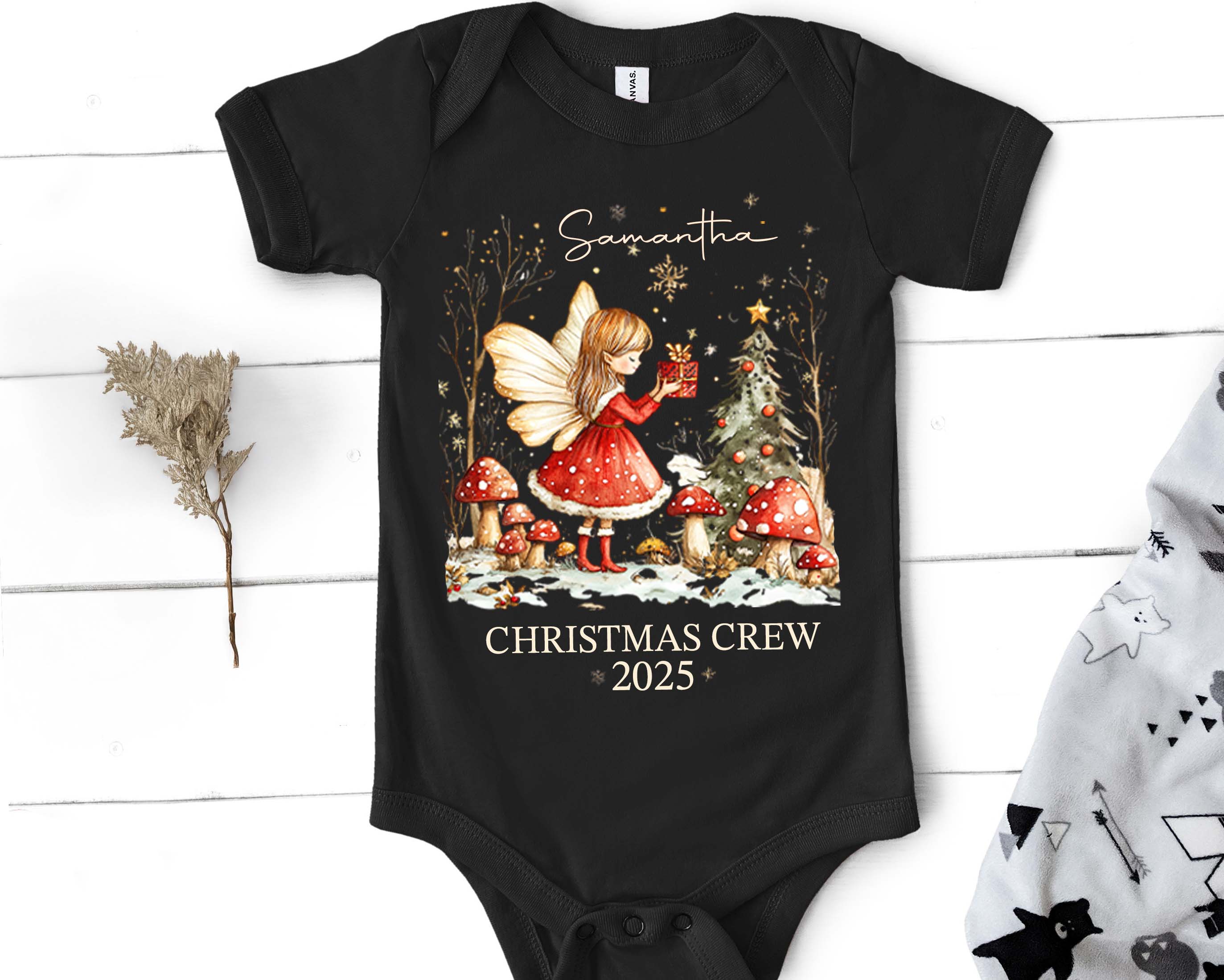 Personalized Christmas Crew Matching Outfit with Name - Christmas Sisters Shirts Custom Name, Gift for Family Matching Christmas Shirt