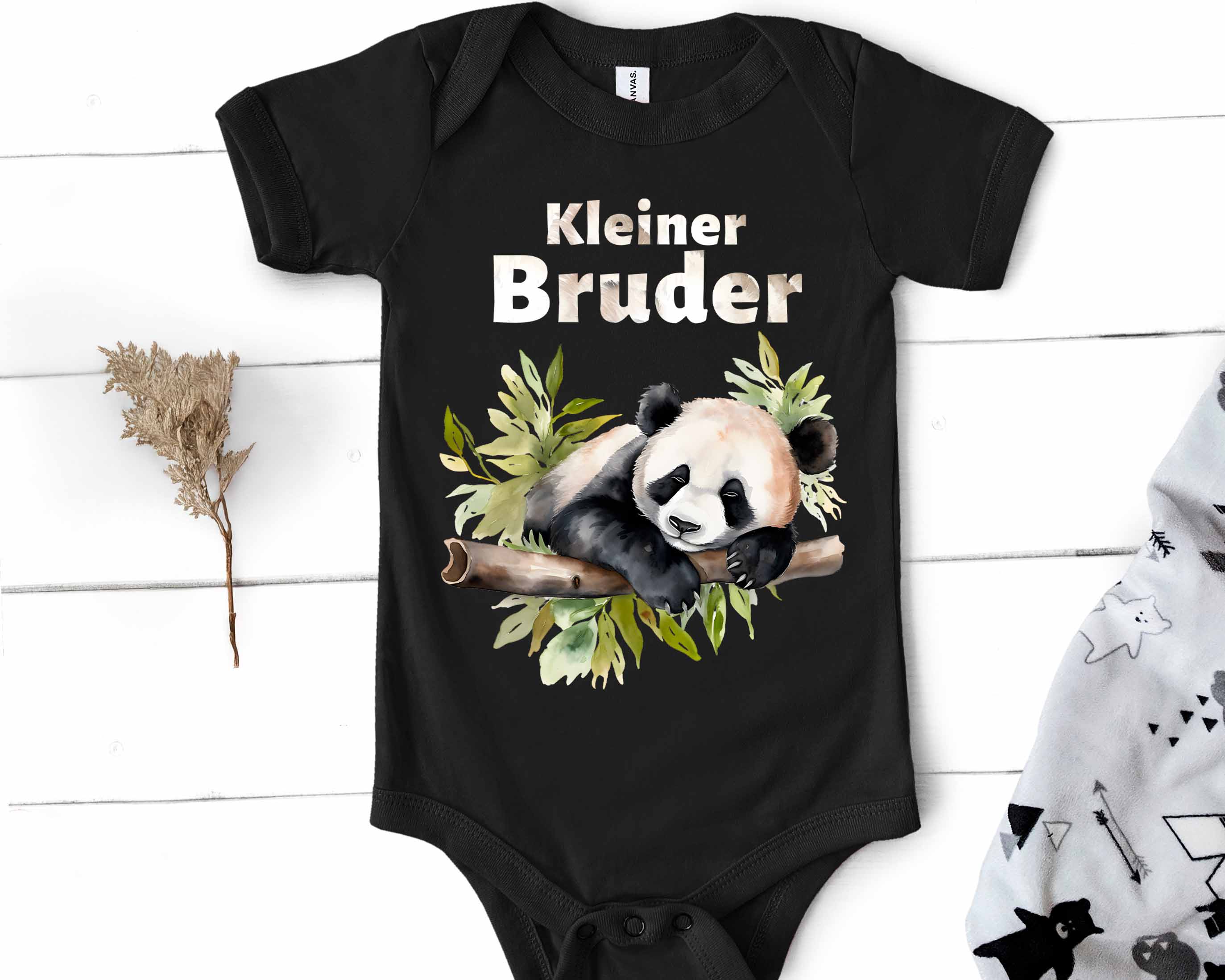Big Brother & Little Brother Matching Outfit - Panda Sibling Shirts, Panda Bear Theme Matching Outfits - Brother Gift Set, Big Sister