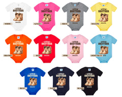 Big Brother & Little Brother Cowboy Matching Outfit - Western Sibling Shirts, Cow Theme Matching Outfits - Brother Gift Set
