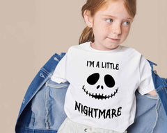 I'm a little Nightmare Baby Bodysuit, Nightmare Clothing for Baby, Costume Halloween Body for Gift, Halloween Gift for Baby Announcement