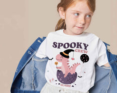Spooky Crew Matching Outfit for family - Personalized Matching shirt for brothers, Halloween Matching Shirts for Sister, Spooky Crew Outfit