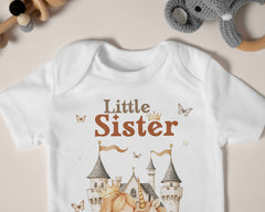 Big Sister & Little Sister Princess Matching Outfit - Unicorn Sisters Shirts, Unicorn Theme Matching Outfits, Big Sister Princess Shirt