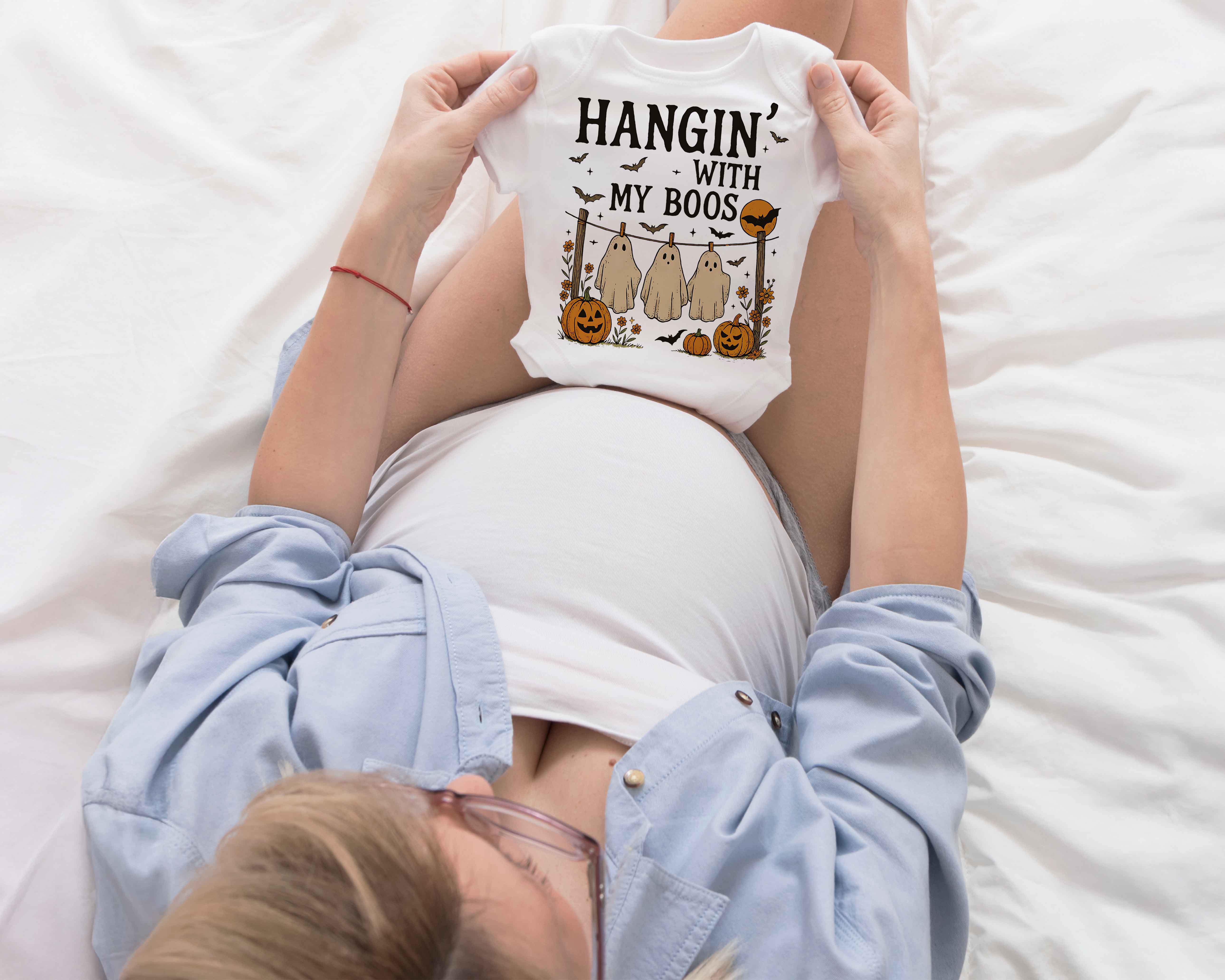 Halloween Matching Outfit for siblings - Hangin' with by boos matching shirt for brothers, Halloween Matching Shirts for Sisters