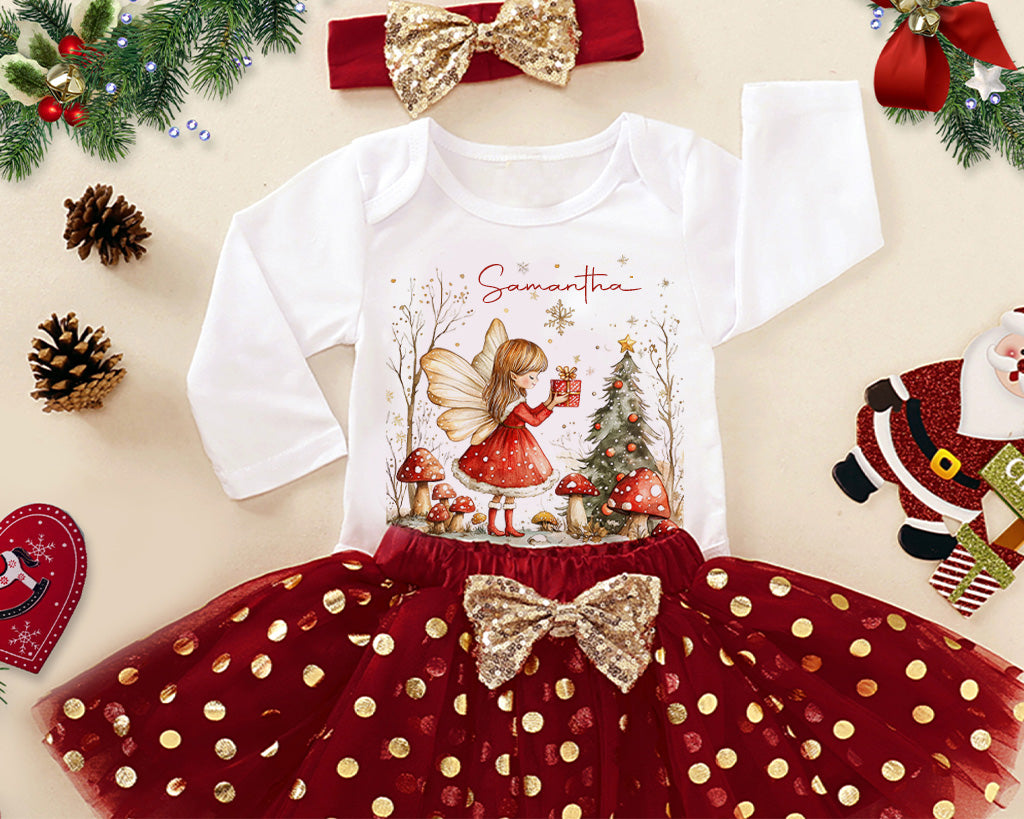 Personalized Christmas Crew Matching Outfit with Name - Christmas Sisters Shirts Custom Name, Gift for Family Matching Christmas Shirt