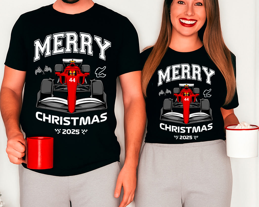 Christmas Racing Matching Family T-Shirt, Infant Racing Outfits for Christmas - Christmas Matching Pajamas with pants, Christmas Body 44