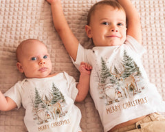 Big Brother & Little Brother Christmas Matching Outfit - Christmas Sibling Shirts, Christmas Matching Outfits - Brother Gift Set