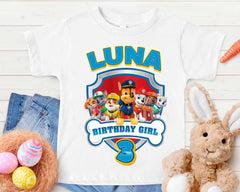 Paw Patrol Matching Family Birthday T-Shirt