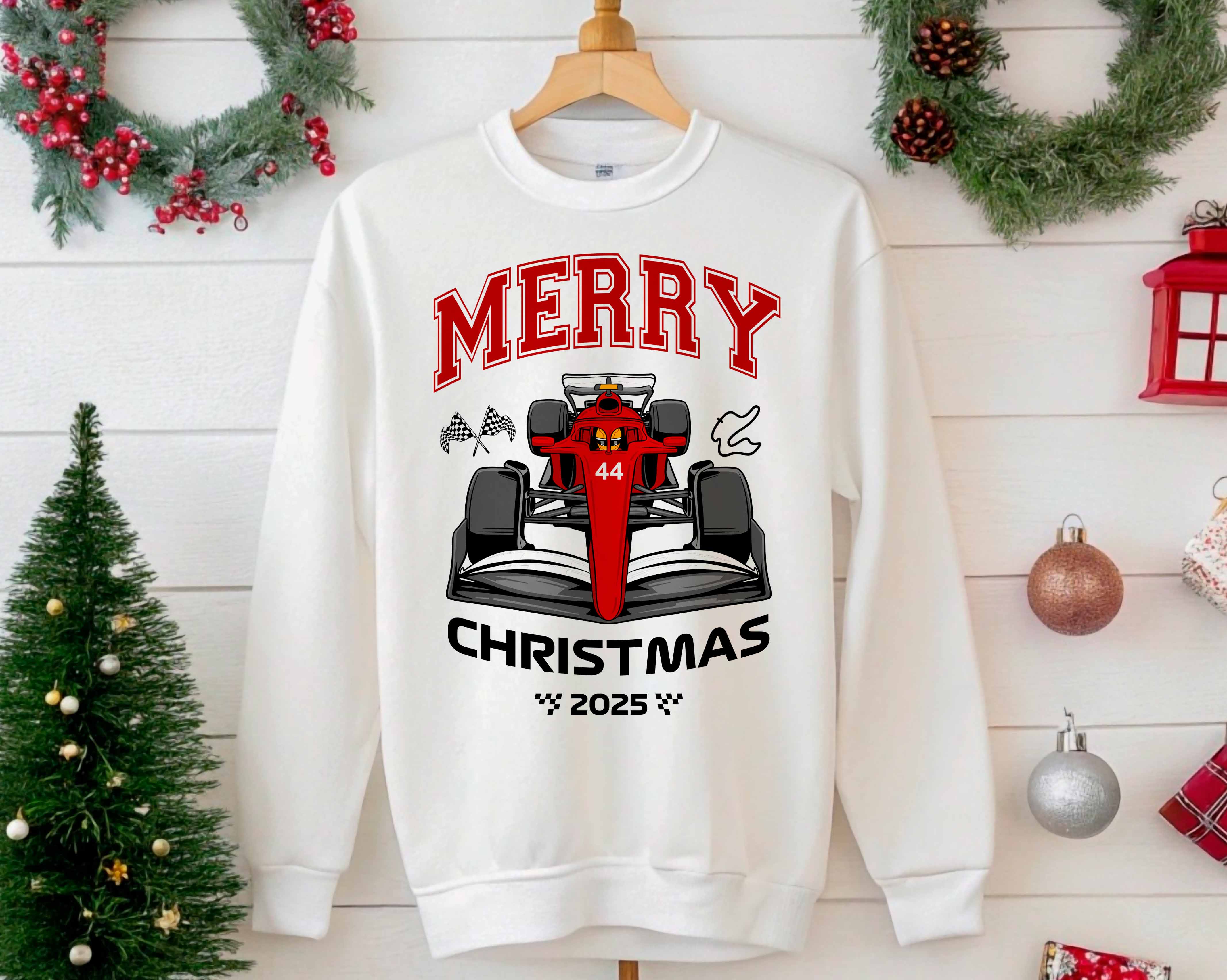Christmas Racing Matching Family T-Shirt, Infant Racing Outfits for Christmas - Christmas Matching Pajamas with pants, Christmas Body 44